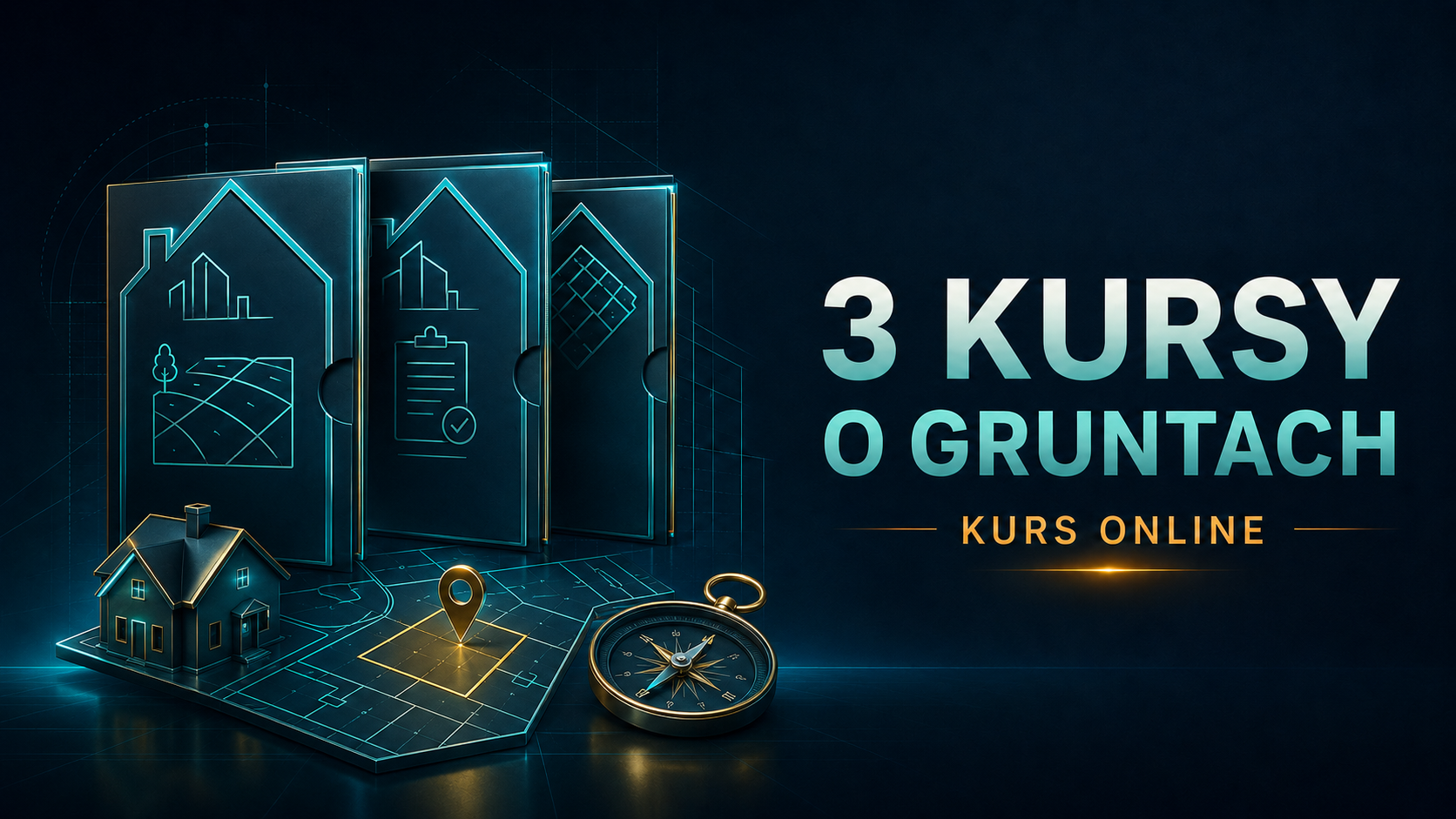 Pakiet trzech kursów dla agentów nieruchomości o obrocie gruntami
