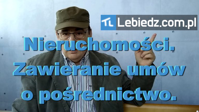 Zawieranie umów o pośrednictwo w obrocie nieruchomościami